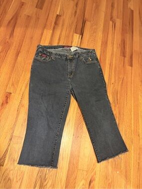Baby Phat Dark Blue Cropped Women's Jeans